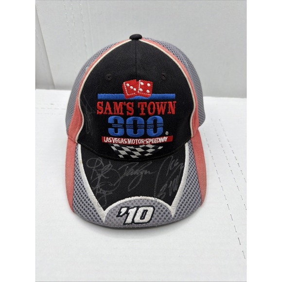 Samsøe Samsøe Other - VINTAGE SAMS TOWN LAS VEGAS SPEEDWAY 300 BLACK  ADJUSTABLE SIGNED